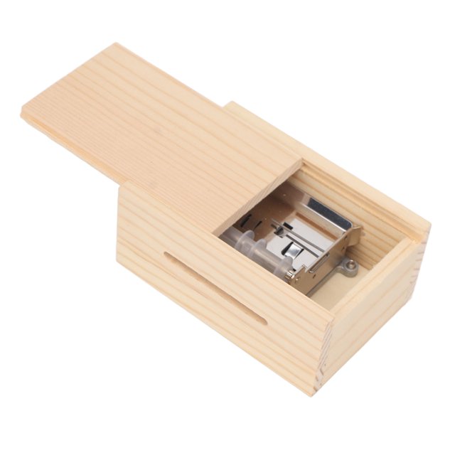 Caja de música con cinta de papel, caja de música de madera de 15 notas, caja de música con manivela, tecnología innovadora