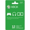 Xbox LIVE Gold 12-Month Membership Card