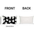 thumbnail image 6 of Halloween Pillow Cover 12x20 Repeating White Ghosts Spooky Pink Throw Pillow Case Autumn Thanksgiving Harvest Decorative Cushion Outdoor Cushion Case Sofa Couch Bed Decor Lumbar, 6 of 6