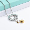 thumbnail image 4 of Heart Cremation Jewelry Urn Necklace for Ashes Stainless Steel Circle of Life Eternity Memorial Keepsake Urn Pendant for Ashes, 4 of 6