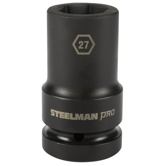Steelman Pro 1 in. Drive 27mm 6 Point Deep Impact Socket 79289