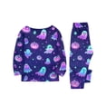 thumbnail image 5 of Mfakffe Halloween Family Matching Loungewear Set Long Sleeve Tops and Pants Sleepwear Ghost and Pumpkin Print Soft Pajamas for Holiday Party, 5 of 6