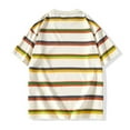 thumbnail image 4 of T-Shirts pour Hommes, Shorts pour Hommes, T-Shirt à Rayures Automne Col Rond Manches Courtes Blouse, Shorts Courts pour Hommes, T-Shirts TTTG pour Hommes, 4 of 8