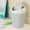 Blue, variant on Tiny Trash Can,Mini Trash Can,Desk Trash Can,Bathroom Trash Can,Mini Can with Swing Top Lid,Small Waste Bin for Countertop,Desk,Bathroom Swing Top Bin(Blue 7in)from QiwagFerng