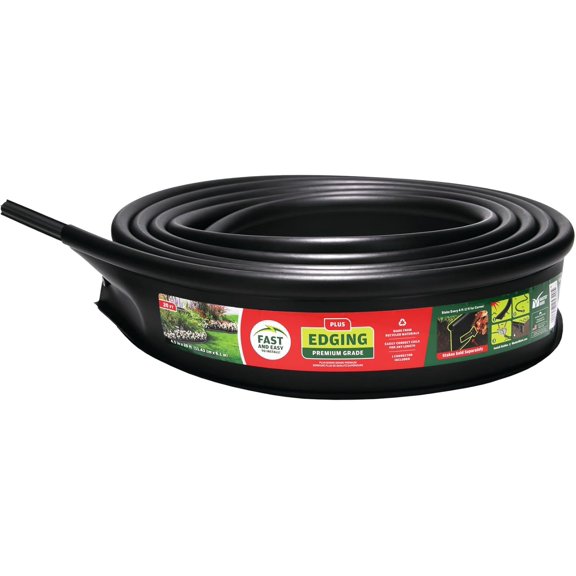 MASTER MARK Plus Landscape Coiled Edging, Garden Border, Lawn Edging, Flower Bed Edging, Playground Edging
