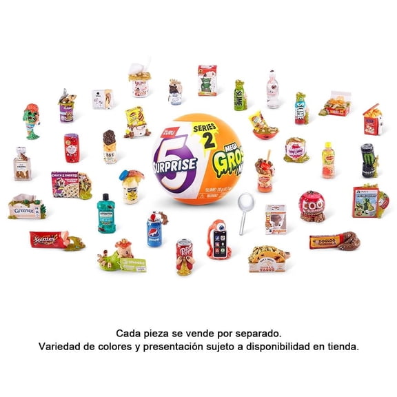 Figura coleccionable ZURU 5 Surprise Mega Gross Minis serie 2 artículo sorpresa