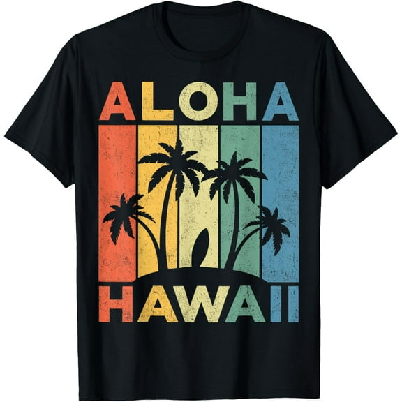 Playful Comfort Tee - Aloha Hawaii Hawaiian Island Shirt Palm Beach Surfboard Surf Men Women Girls Kids T-Shirt