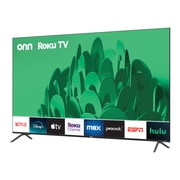 onn 75” Class 4K UHD Roku Smart Television, 100044717
