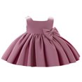 thumbnail image 1 of Bébé Nouveau-Né Filles Robe Princesse Arc Tutu Fête Robes de Mariée d'Anniversaire, 1 of 8