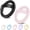 Black & Light Pink, variant on Silicone Ring Grip Phone Holder, 360° Rotating Finger Loop, Strong Magnetic Phone Grip, Soft & Lightweight, Compatible with IPhone 17/16/15/14/13/12 Series