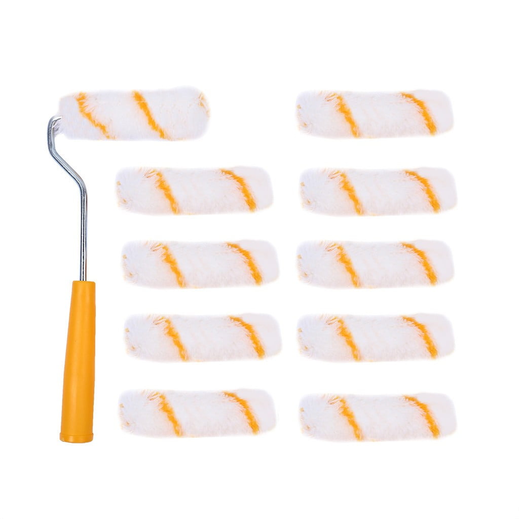 CieKen Pack of 10Pcs Mini Foam Paint Roller Sleeves Painting Decor
