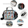 thumbnail image 4 of Christmas Dwarfs Mushrooms Leaves Insulated Lunch Bag Portable Cooler Bag Mommy Bag Large Capacity 6L, 4 of 9
