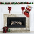 thumbnail image 4 of Seinfeld 20 inch Velour Christmas Stocking, Red, Multi-Color, 4 of 5