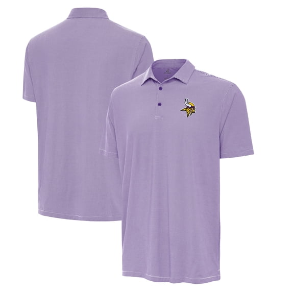 Men's Antigua Purple/White Minnesota Vikings Twine Performance Polo