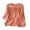 Z123 Orange, variant on Womens Floral Embroidered Button Down Blouse 3/4 Sleeve Crewneck Cotton Linen Shirts Lightweight Flowy Ethnic Style Boho Tunic Summer Tops Orange,XXL
