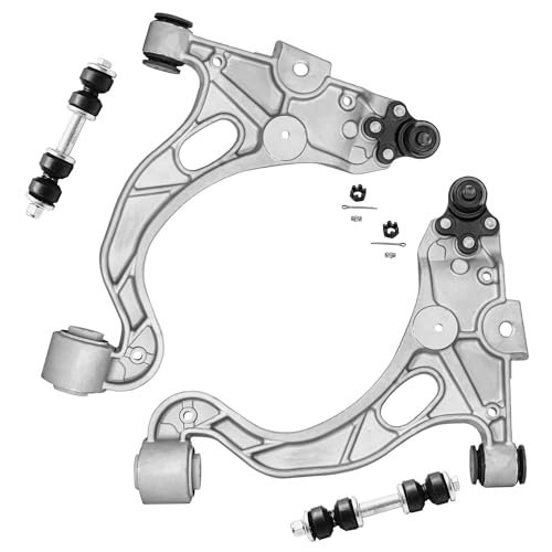 Detroit Axle - 4pc Front End Control Arms Kit for Buick LeSabre DeVille Seville Park Avenue Riviera Aurora Replacement 2 Lower Control Arms w/Ball Joint 2 Sway Bar Links Assembly Set