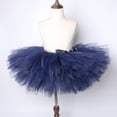 thumbnail image 3 of Falda tutú para niñas pequeñas, color azul marino, esponjosa, para ballet, de princesa, para fiestas, bailes, de 3 meses a 14 años, 3 of 5