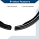 thumbnail image 5 of Funda de volante Unique Bargains Protector de volante para coche 14.96" Patrón de fibra de carbono negro 1 pieza, 5 of 6