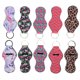 thumbnail image 1 of Estuches con patrones coloridos para guardar y decorar accesorios en cualquier lugar. Paquete de 10 llaveros con protección para lápiz labial, 1 of 8