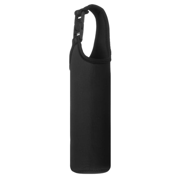 Uxcell Neoprene Water Bottle Sleeves, Water Bottle Carrier Insulators Beverage Bottle Sleeve with Handle, 3 in Fit for Hiking Cycling Camping Travel (1 Pcs, Black)