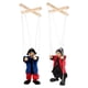 thumbnail image 2 of Títeres de marionetas, marionetas de payaso de madera, juguete de marionetas de cuerda clásica, marionetas creativas para teatro, bolsa de regalo, juguete de fiesta de rellenoAzulPorcelana Deng Xun unisex, 2 of 2