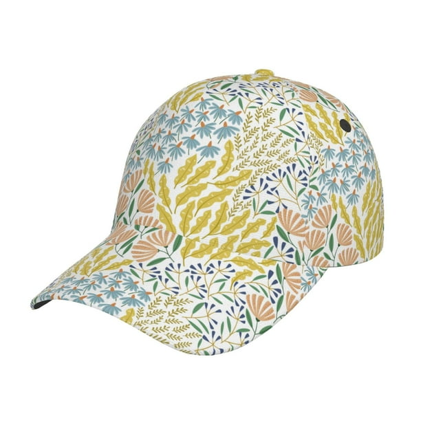Fotbe Boho Gorro Clásico de Béisbol, Gorra Ajustable con Broche Snapback, Gorro de Exterior de Algodón Suave