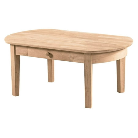 International Concepts Ot-5C Philips Oval Coffee Table, Ready To Finish