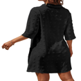 thumbnail image 3 of CHOK Paréos d'Été pour Maillots de Bain en Chiffon pour Femmes, Robe Chemise à Pompons Ample, 3 of 6