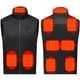 thumbnail image 3 of Chaleco calefaccionado de doble control de nueve zonas para hombres y mujeres, chaleco protector, cuello alto, chaleco recargable, ropa calefactora inteligente de temperatura constante,, 3 of 5