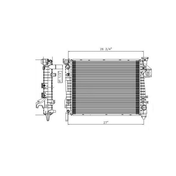Radiator Fits select: 2003-2008 DODGE RAM 1500, 2003-2008 DODGE RAM 2500