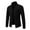Black, variant on JTieacloth Knitted Cardigan Sweaters Men's Winter Solid Color Stand Collar Sweater Coat(Black)