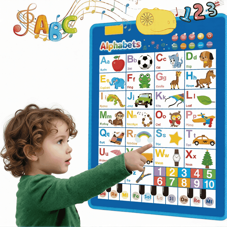 Dammyty Electronic Alphabet Poster, Ages 1-3 photo 1