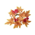 thumbnail image 4 of Fall Candle s Artificial Artificial Maple Leaf Candle Garland Autumn Candle Orange Yellow, 4 of 9