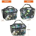 thumbnail image 4 of OPUX Insulated Lunch Bag, Soft Lunch Box for School Kids Boys Girls, Leakproof Small Lunch Pail for Adult Men Women, Reusable Compact Lunchbox Lunch Cooler Tote Bag for Office Work (Grey Floral), 4 of 8