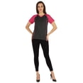 thumbnail image 2 of Inkmeso T-Shirt à Manches Courtes Uni pour Femmes Sportif Décontracté Basique, 2 of 7