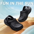 thumbnail image 2 of AMANSSE Garden Clogs for Boys Girls Slip on Beach Sandals Kids Unisex Child Beach Water Shoes All Black Little Kid Size 1, 2 of 6