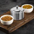 thumbnail image 3 of Pot à Condiments en Acier Inoxydable avec Couvercle et Cuillère Récipient Hermétique pour Épices pour Rangement de Cuisine Sucrier pour Café et Thé Taille m, 3 of 8