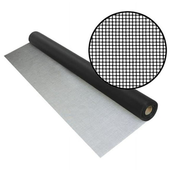 72" x 25' Black Fiberglass Screen