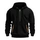 thumbnail image 1 of Kalauyu Men's Hooded Half-zip Sweatshirt - Soft Warm Long Sleeve Pullover for Casual Daily Wear, 1 of 4