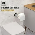 thumbnail image 3 of Suction Cup Toilet Paper Holder,SUS 304 Stainless Steel Toilet Paper Holder Wall Mount for Bathroom,Kitchen, 3 of 5