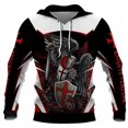 thumbnail image 3 of Sudadera con capucha vintage con estampado 3D de los Caballeros Templarios para hombre, ropa informal de gran tamaño, sudaderas con capucha, ropa para hombre, jerséis de manga larga, 3 of 5