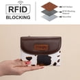 thumbnail image 3 of Wrangler Purses for Women Small Wallets Money Organizers Trifold Clutch Purse Fashion Credit Card Cash Wallet, COW-Brown, 3 of 6