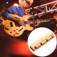 thumbnail image 4 of Pre-Slotted Brass Nuts Replacement 4 String Electric Bass Guitar Top Nut Electric Brass Guitar Accessories Flat Bottom, 4 of 13