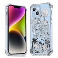 thumbnail image 1 of Skeleton Lovers Clear Case for iPhone 14,Aesthetic Art Design Case for Men Women,Unique Soft Transparent TPU Bumper Case Cover, 1 of 5