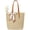 Beige Weave, variant on Beach Bags for Women - Straw Bag with Zipper, Soft Woven beach bag, Casual Straw Shoulder Bag for Daily Use