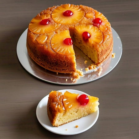Andy Anand Traditional Pineapple Upside Down Cake 10", Shipped 2nd Day Air Amazingly Delicious, Divine, Delectable Gourmet Food Gift Boxed (2.6 lbs)