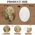 thumbnail image 3 of Canvas Wall Art Vintage Rabbit Cute Bunny Textured Rustic Animal Botanical Cottagecore Rabbit Oval Framed Canvas Prints Vintage Wall Hanging Decor for Home Decorations 8.6"x11.4", 3 of 7