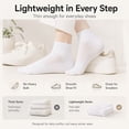 thumbnail image 3 of 6 Pairs Women's Running Ankle Socks Athletic Sport Socks Cushioned, 3 of 10