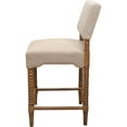 thumbnail image 3 of Edgar  41" Traditional Fabric/Wood Counter Stool in Natural, 3 of 5