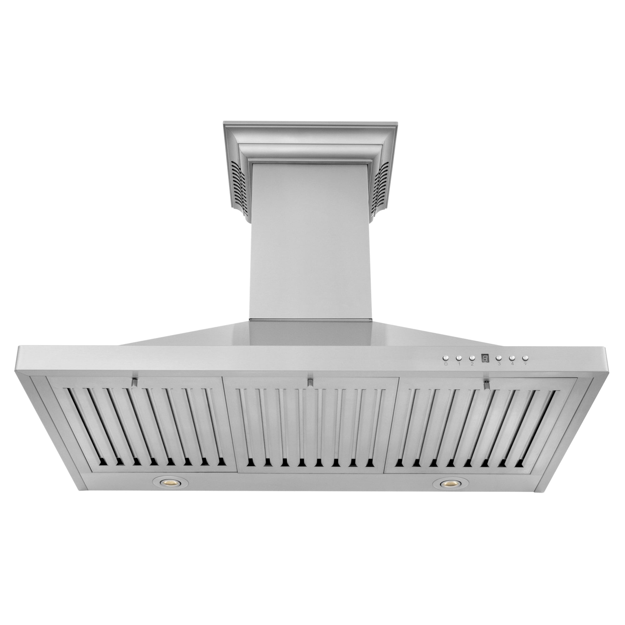ZLINE 30 in. Wall Mount Range Hood in Stainless Steel with Built-in CrownSound Bluetooth Speakers (KBCRN-BT-30)